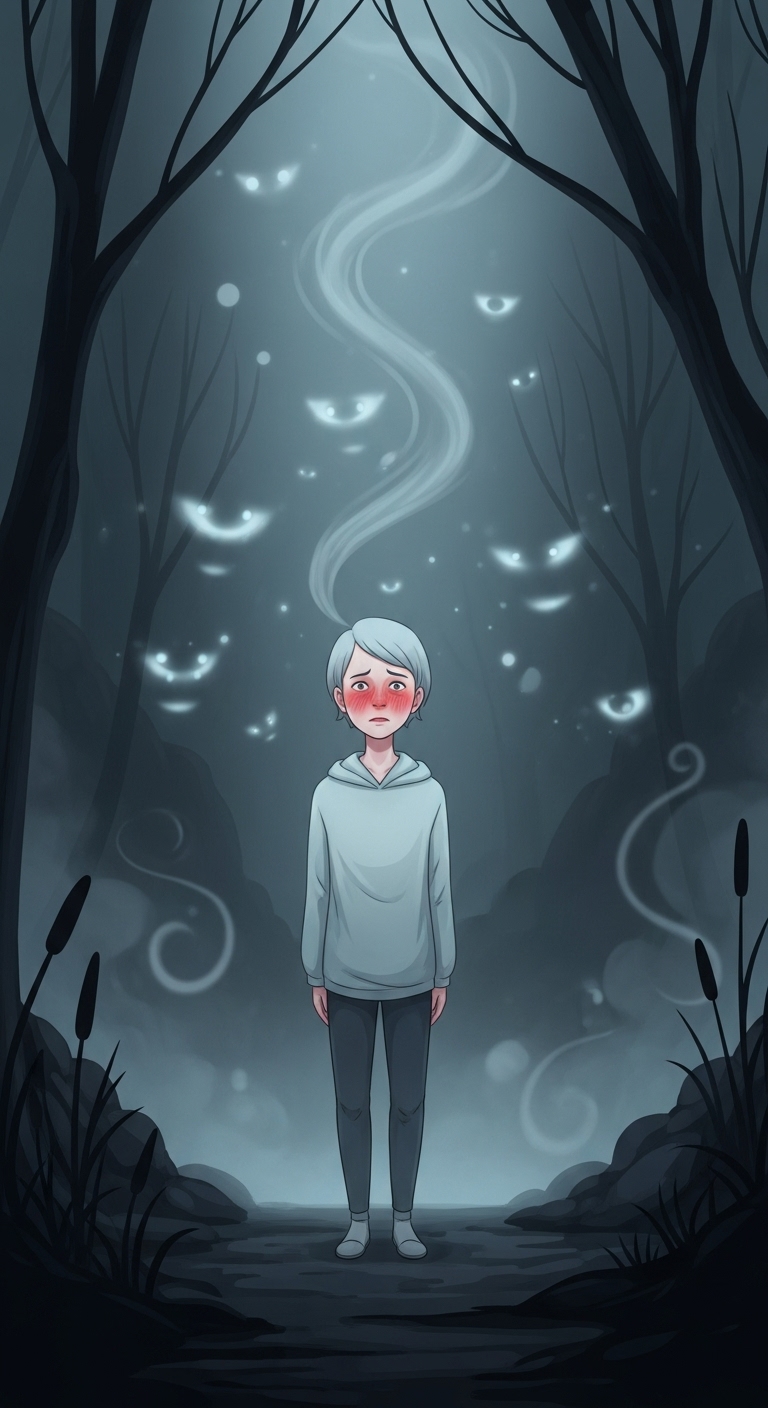 수치심과 함께 얼굴이 붉어지는 꿈 - 흉몽