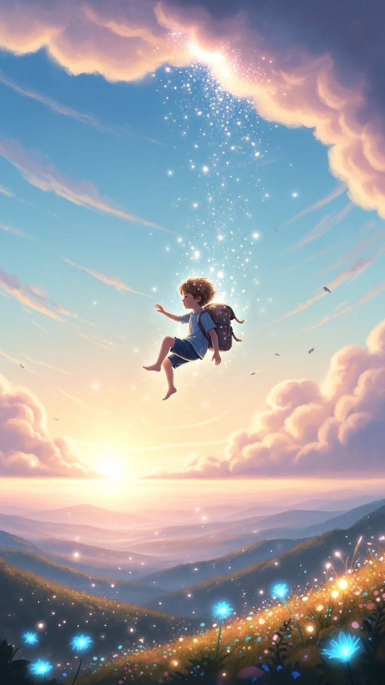 높은 곳에서 떨어진 아이, 모든 근심이 사라지고 새롭게 시작될 징조 - 길몽