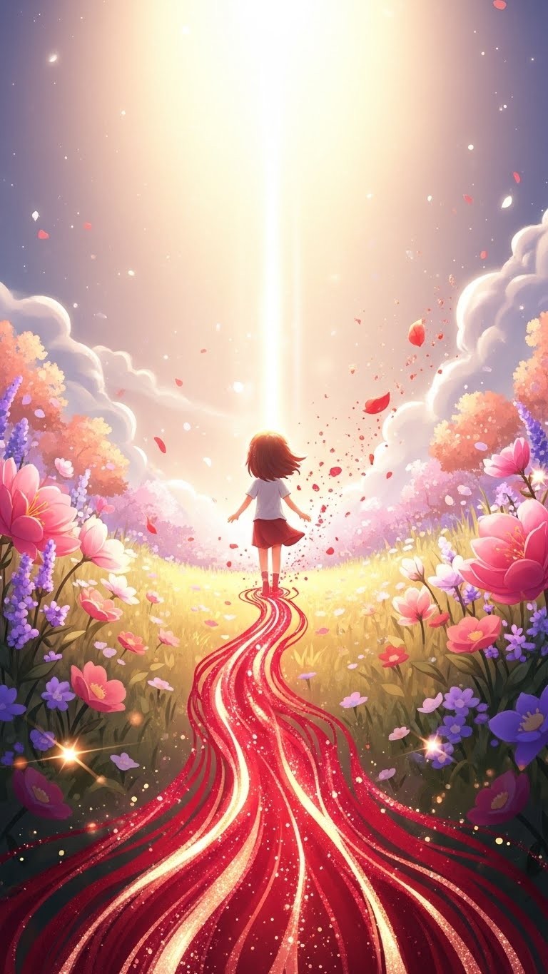 아이의 붉은 흔적이 가져올 강력한 새 출발의 꿈 - 길몽