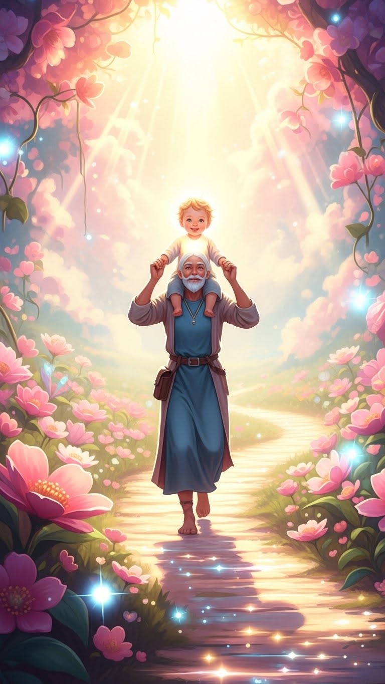 미래의 희망을 짊어지고 나아가는 꿈: 새로운 시작과 성취의 서곡 - 길몽 미래의 희망을 짊어지고 나아가는 꿈: 새로운 시작과 성취의 서곡 - 길몽