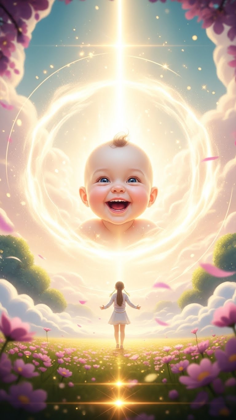 미래의 희망과 성공을 상징하는 아기의 환한 미소 꿈 - 길몽 미래의 희망과 성공을 상징하는 아기의 환한 미소 꿈 - 길몽