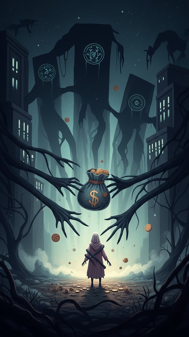 미지의 강도에게 압박당하는 꿈 - 흉몽