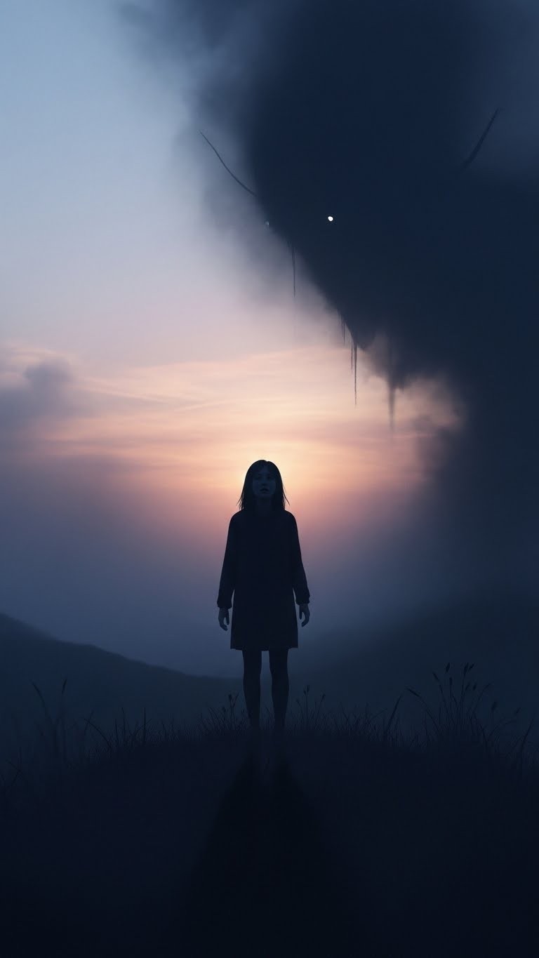 두려움에 떨며 도둑을 맞이한 꿈 - 흉몽