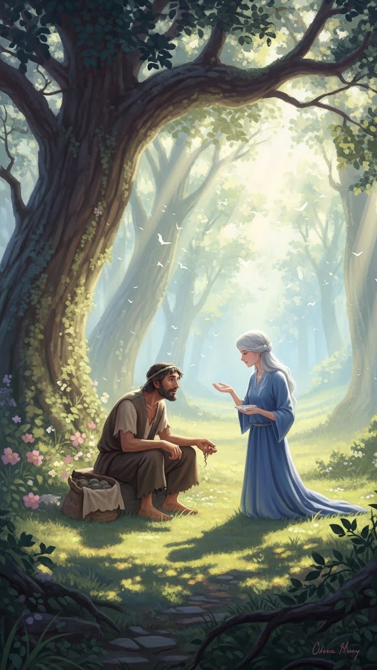 거지와 대화하며 마음의 울림을 얻는 꿈 - 보통