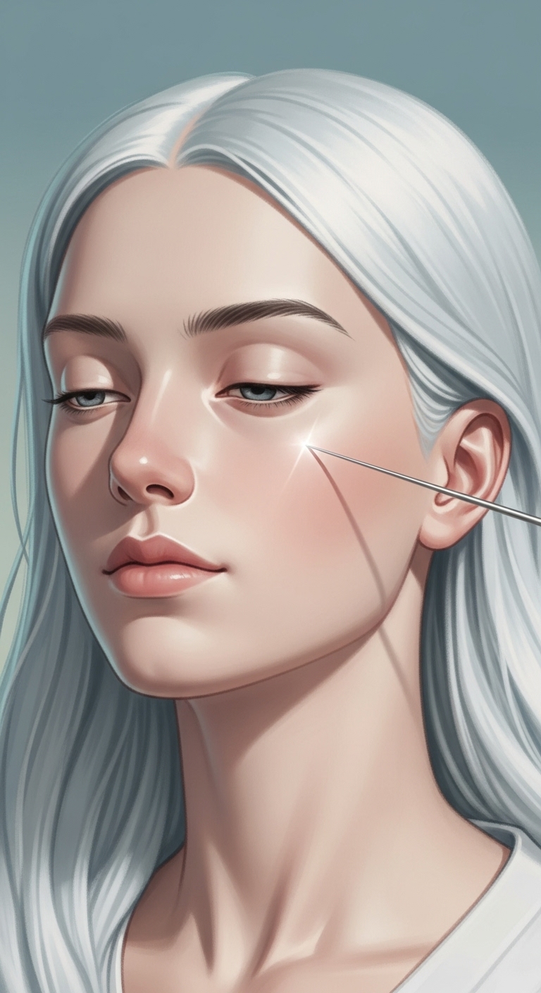 얼굴 주사를 통해 다가올 변화와 성장을 예고하는 꿈 - 보통 얼굴 주사를 통해 다가올 변화와 성장을 예고하는 꿈 - 보통