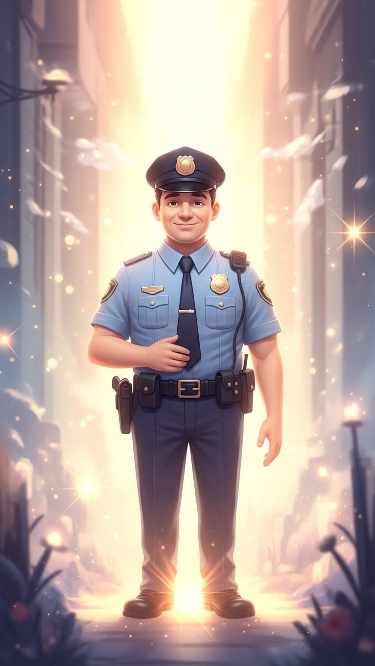 걱정을 해결하고 질서를 되찾아줄 경찰관을 만난 꿈 - 길몽