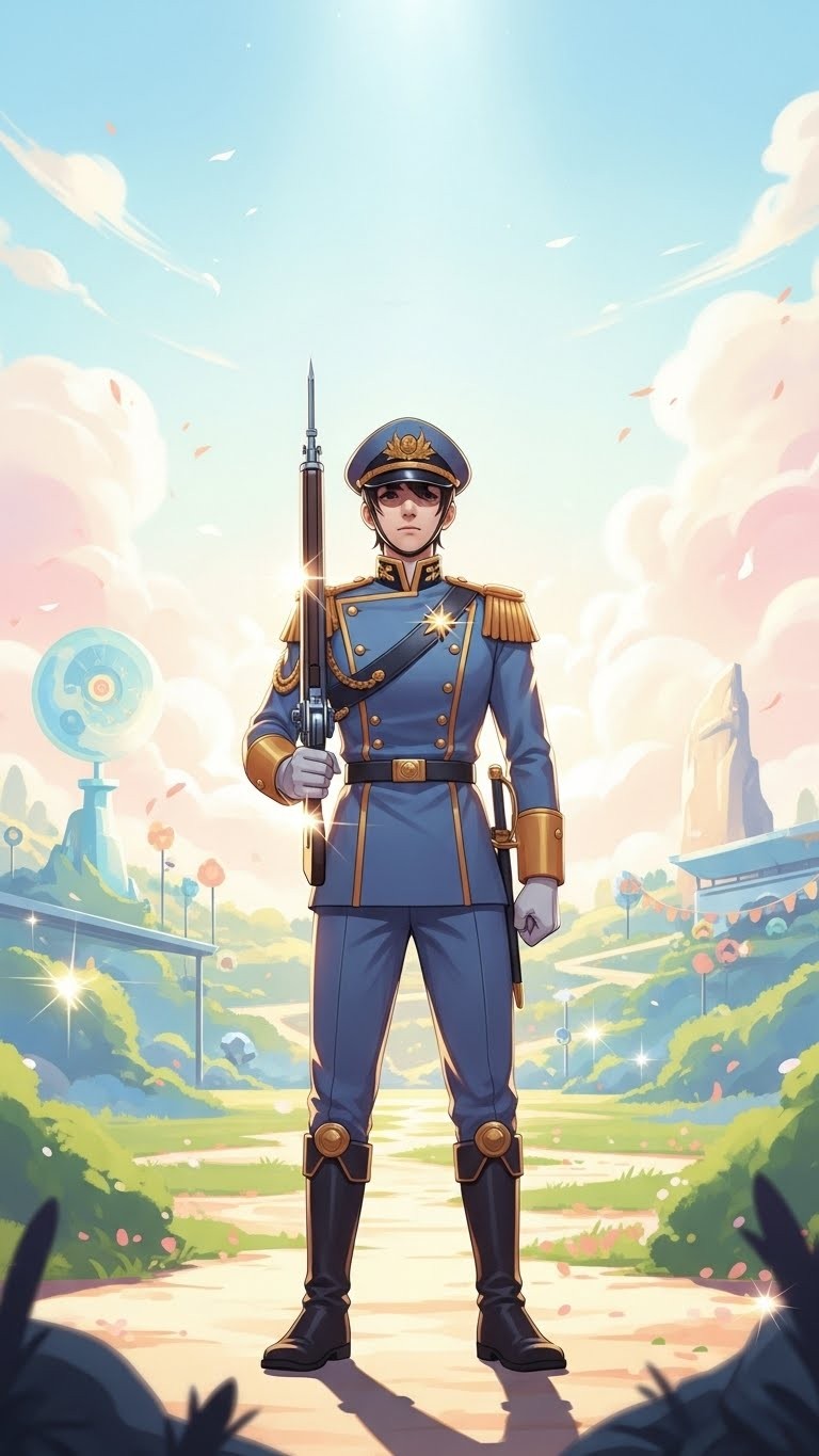 강인한 군인을 만나 뜻하는 바를 이루는 꿈 - 길몽