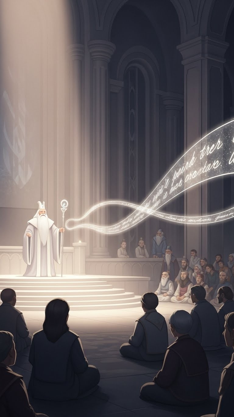 권위자의 메시지를 통해 새로운 방향을 모색하는 꿈 - 보통