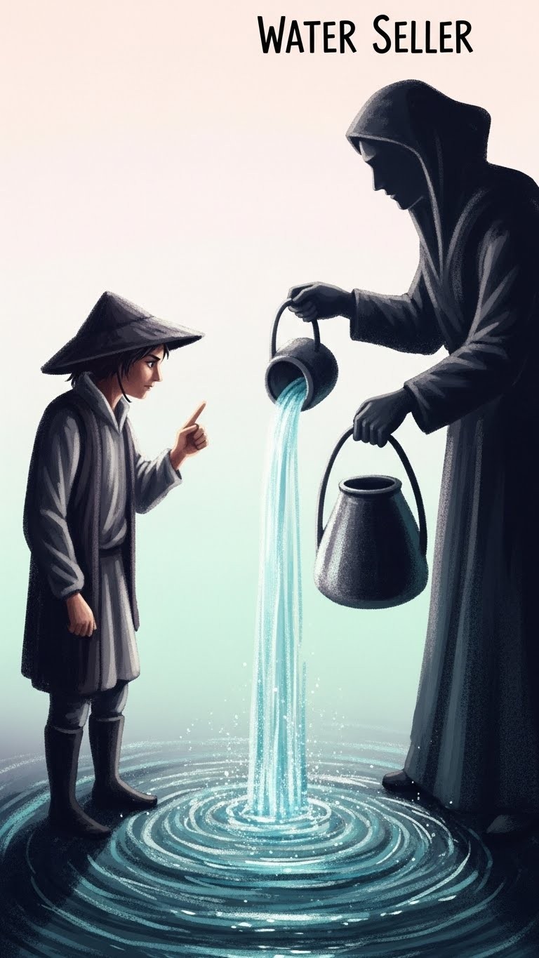 생수장수와의 언쟁: 노력의 대가를 묻는 갈등 꿈 - 흉몽