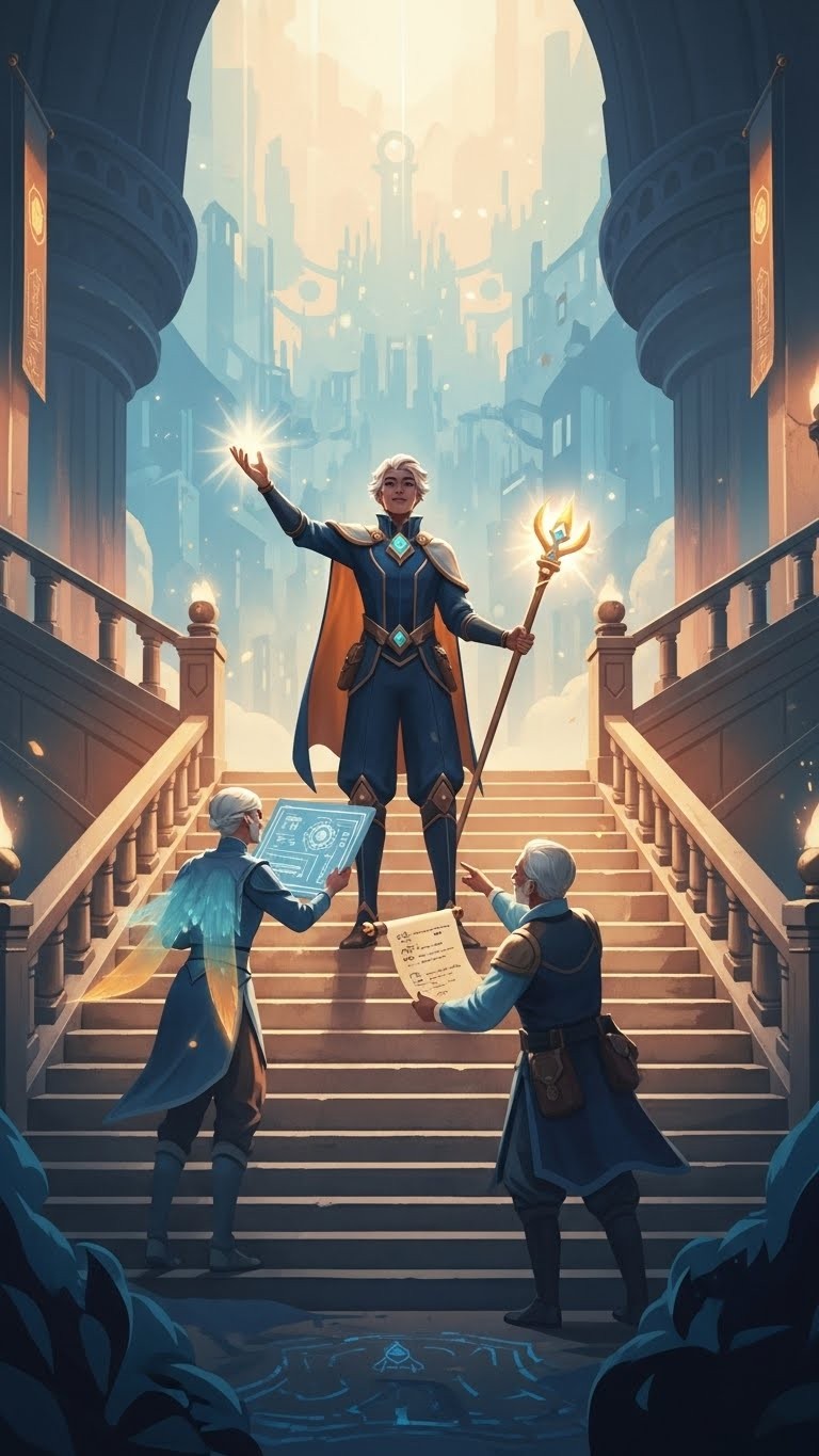 새로운 조력자와 함께 권한이 확대되는 꿈 - 길몽