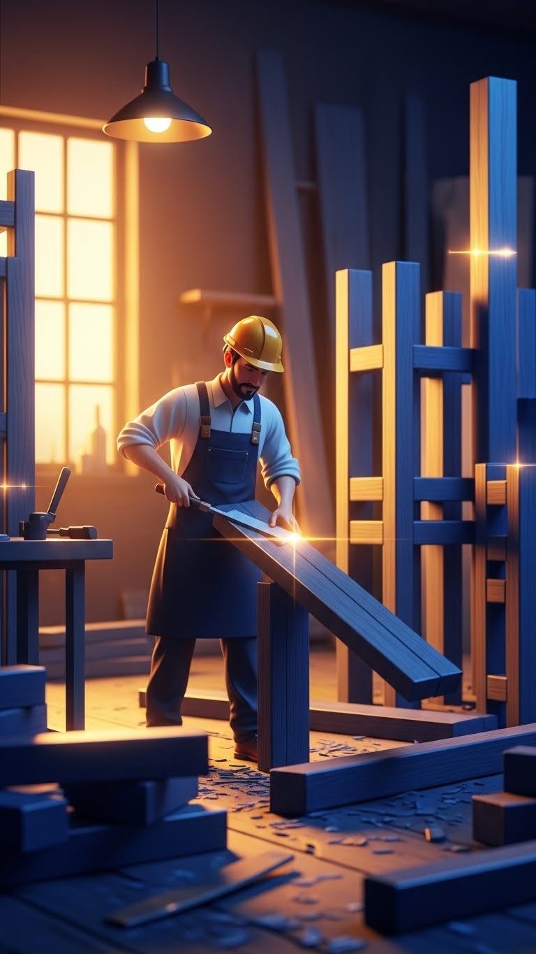 창조와 성장을 예고하는 목수를 본 꿈 - 길몽