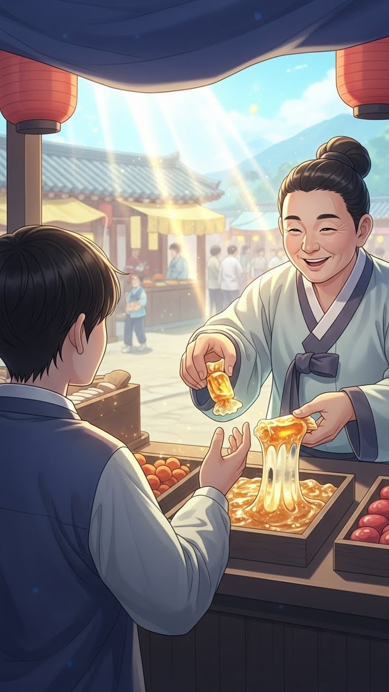 엿장수에게 엿을 사, 노력의 달콤한 결실을 맛보는 꿈 - 길몽 엿장수에게 엿을 사, 노력의 달콤한 결실을 맛보는 꿈 - 길몽