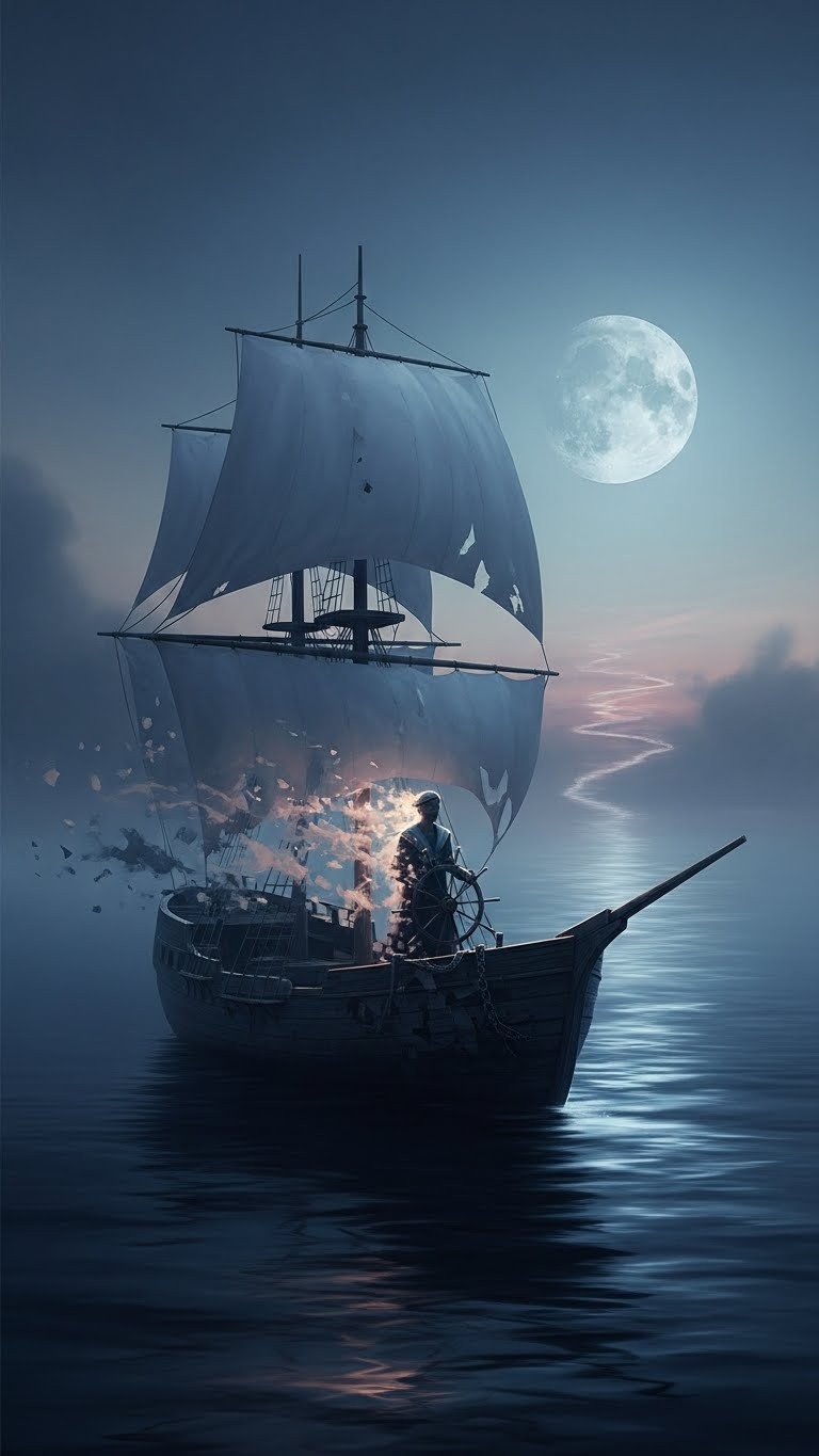 미완의 항해를 끝내고 새 방향을 모색하는 꿈 - 흉몽