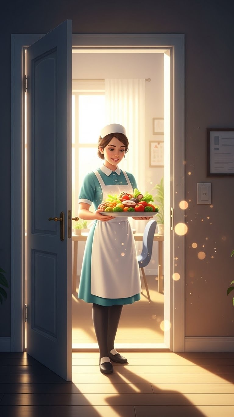 가정부의 손길이 전하는 풍요로운 기회와 새로운 시작 - 길몽 가정부의 손길이 전하는 풍요로운 기회와 새로운 시작 - 길몽