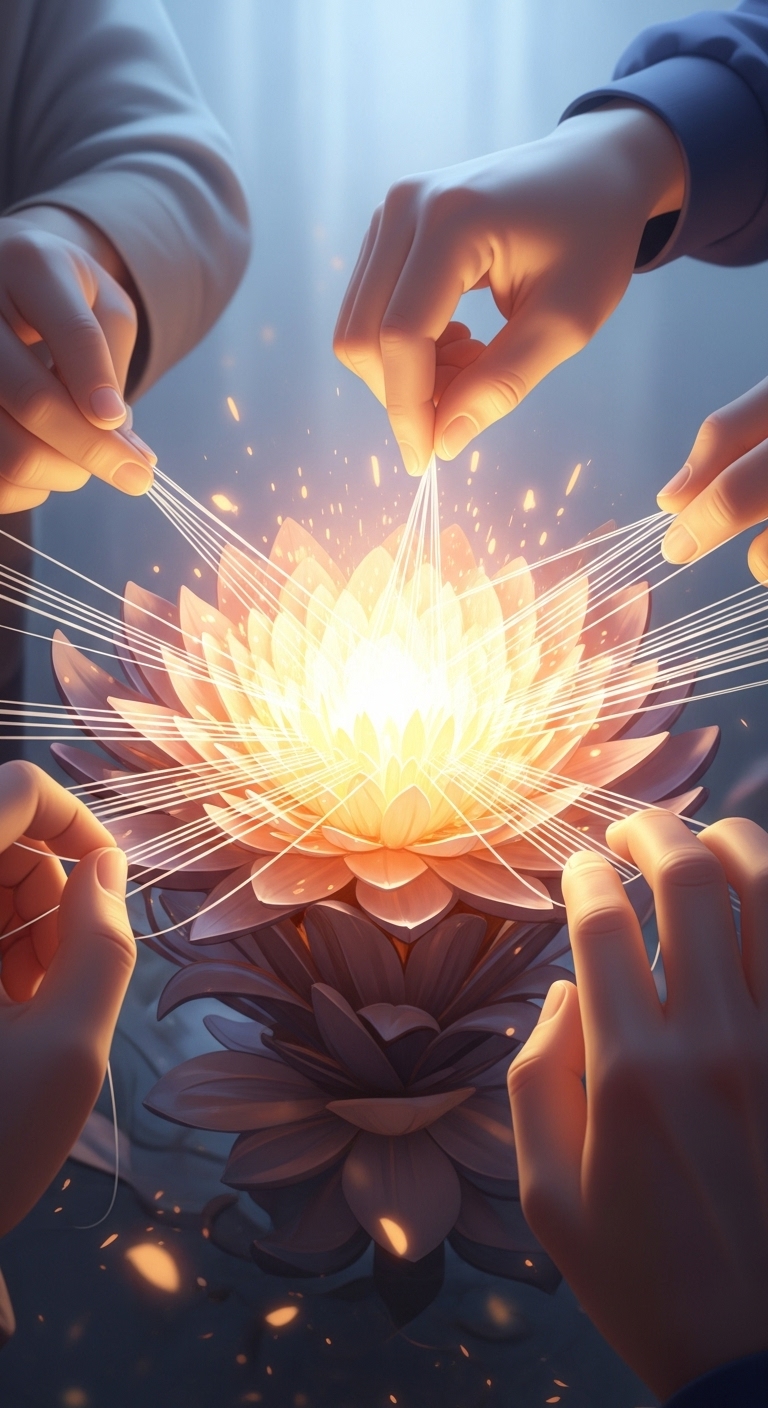 손끝에서 피어나는 결실, 창조적 성취의 꿈 - 길몽 손끝에서 피어나는 결실, 창조적 성취의 꿈 - 길몽