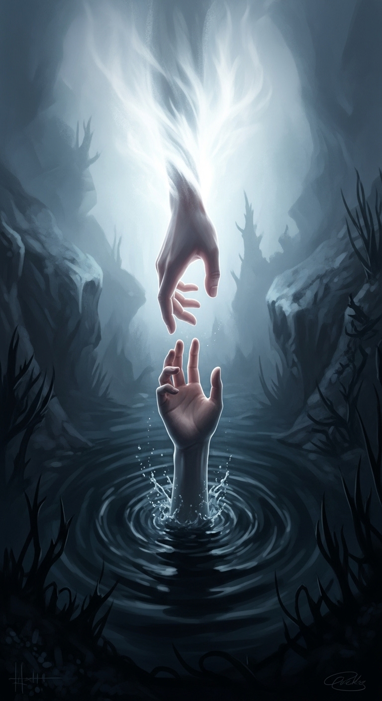 절박한 순간, 생명을 구원한 손길의 꿈 - 흉몽