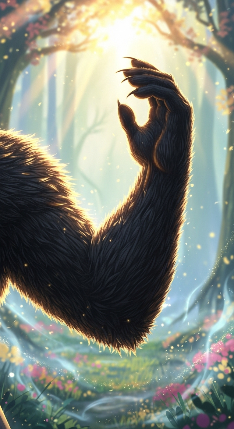 검은 털로 뒤덮인 팔, 내면에 잠재된 강인함과 성장을 알리는 꿈 - 길몽