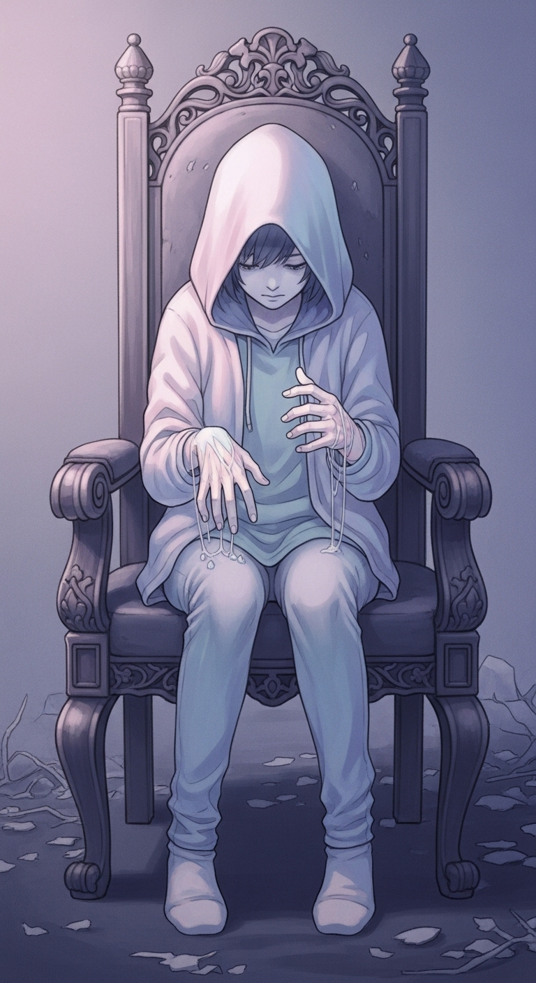 무력감 속, 자신의 손을 응시하는 꿈 - 흉몽