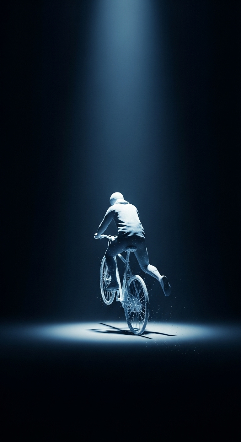 허공을 가르는 자전거: 현실과 유리된 이상향을 향한 무의식의 몸짓 - 흉몽 허공을 가르는 자전거: 현실과 유리된 이상향을 향한 무의식의 몸짓 - 흉몽