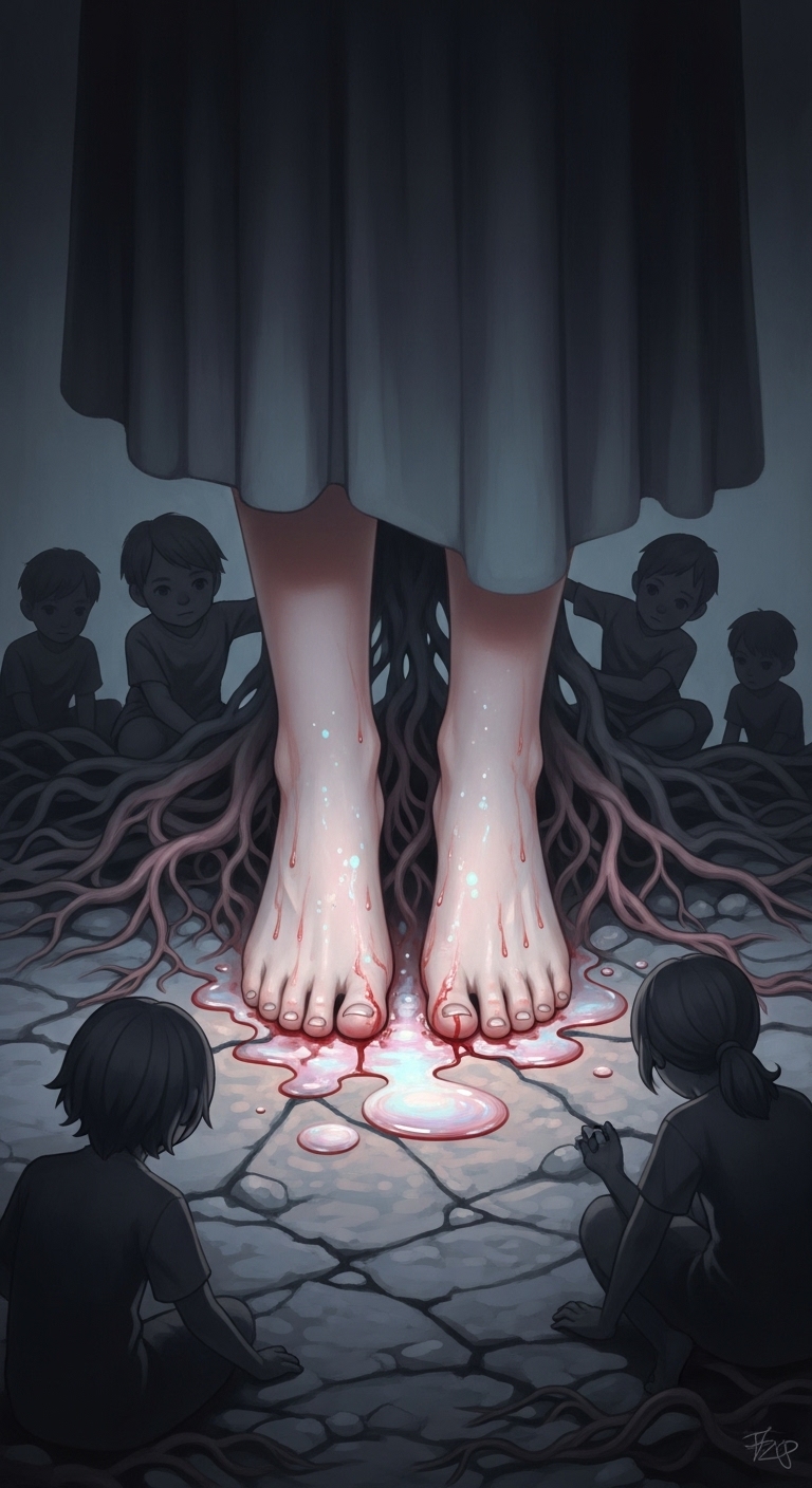 발바닥에서 피가 흐르는 꿈: 흔들리는 기반과 재물 손실의 경고 - 흉몽 발바닥에서 피가 흐르는 꿈: 흔들리는 기반과 재물 손실의 경고 - 흉몽