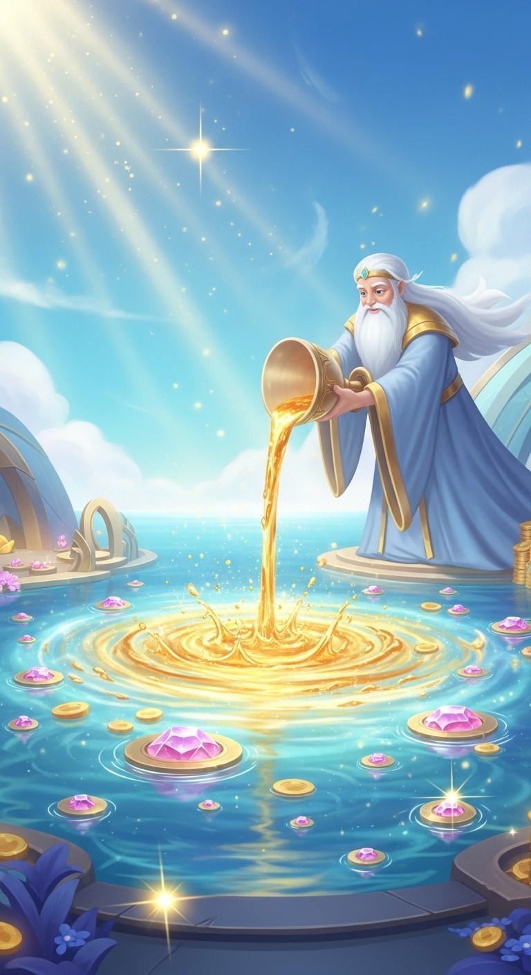 재물을 축적하는 풍요로운 배설 꿈 - 길몽