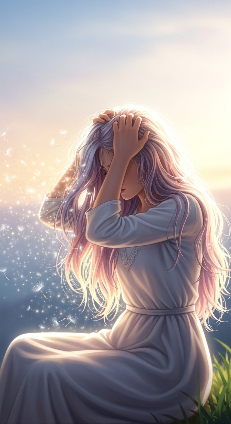 묵은 비듬 털어내고 근심 해결되는 꿈 - 길몽