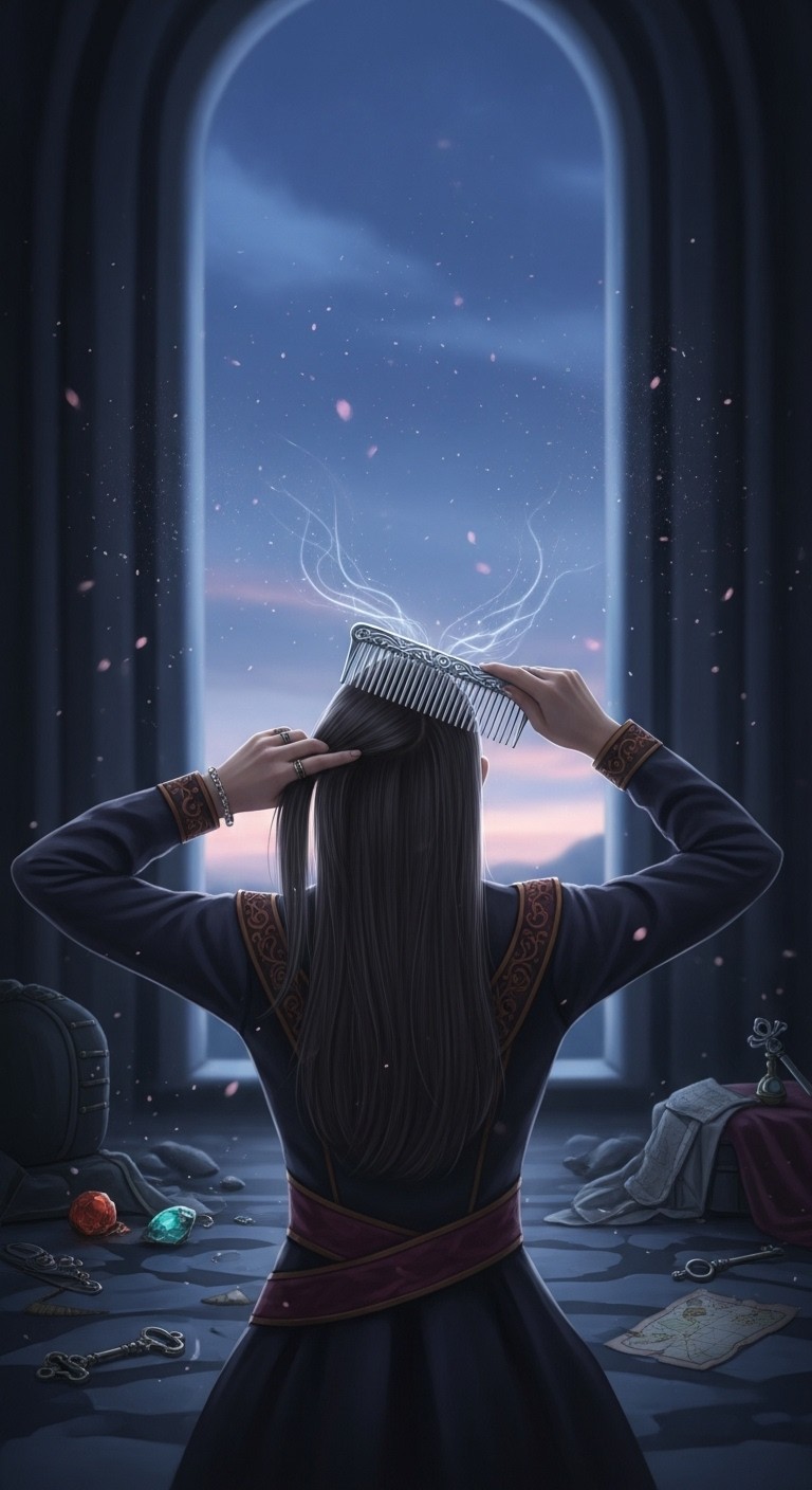 단정하게 머리를 빗고 떠나는 상대방의 꿈 - 흉몽