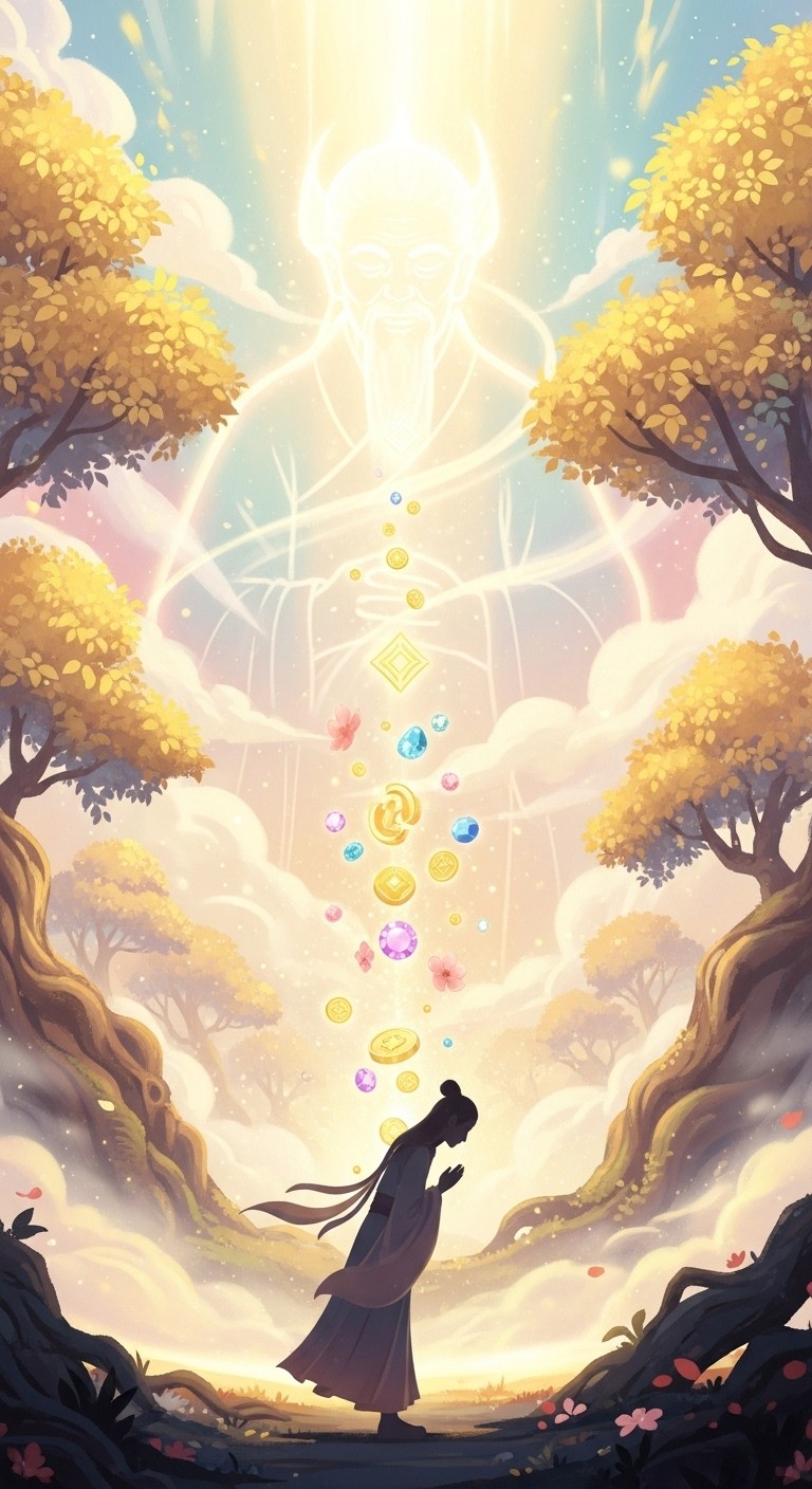 조상께 드린 큰 절, 풍요로운 유산으로 돌아오는 꿈 - 길몽