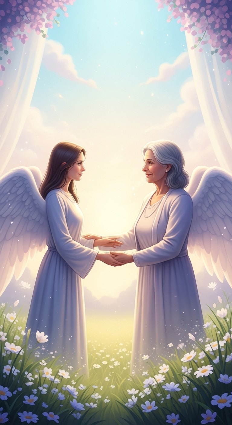 고인이 된 어머니와의 심리적 재회 꿈 - 보통