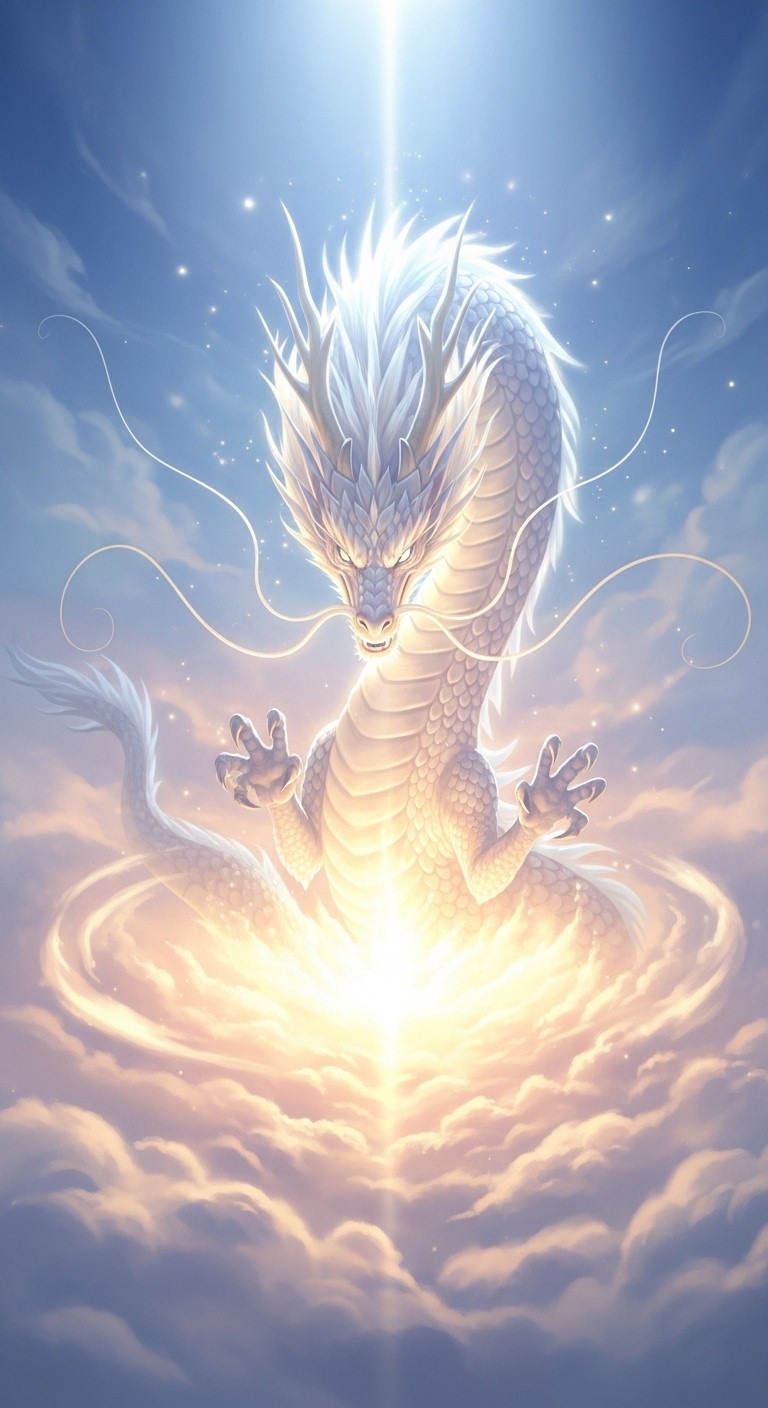 구름 타고 내려온 부모님, 용이 되어 가문의 영광을 알리는 꿈 - 길몽