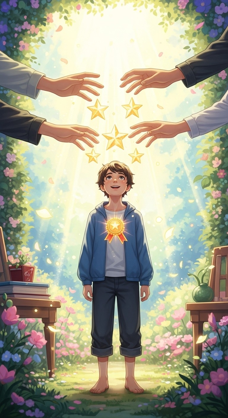 부모님의 격려: 현실의 인정과 성공을 예고하는 꿈 - 길몽