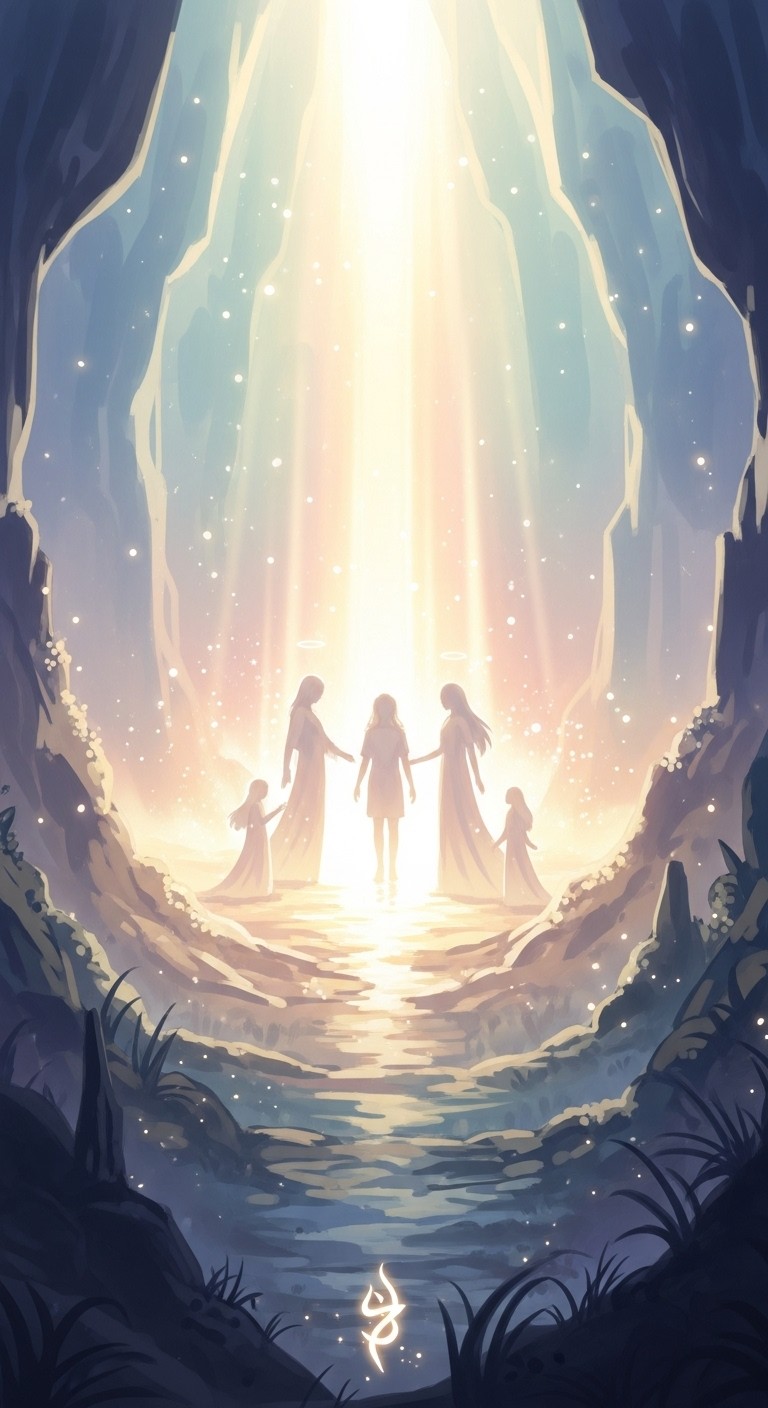 돌아가신 부모님과의 재회, 삶의 새로운 시작을 알리는 꿈 - 길몽 돌아가신 부모님과의 재회, 삶의 새로운 시작을 알리는 꿈 - 길몽