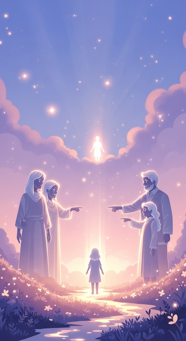 망자(亡者)의 인도: 부모님의 메시지를 따르는 꿈 - 길몽