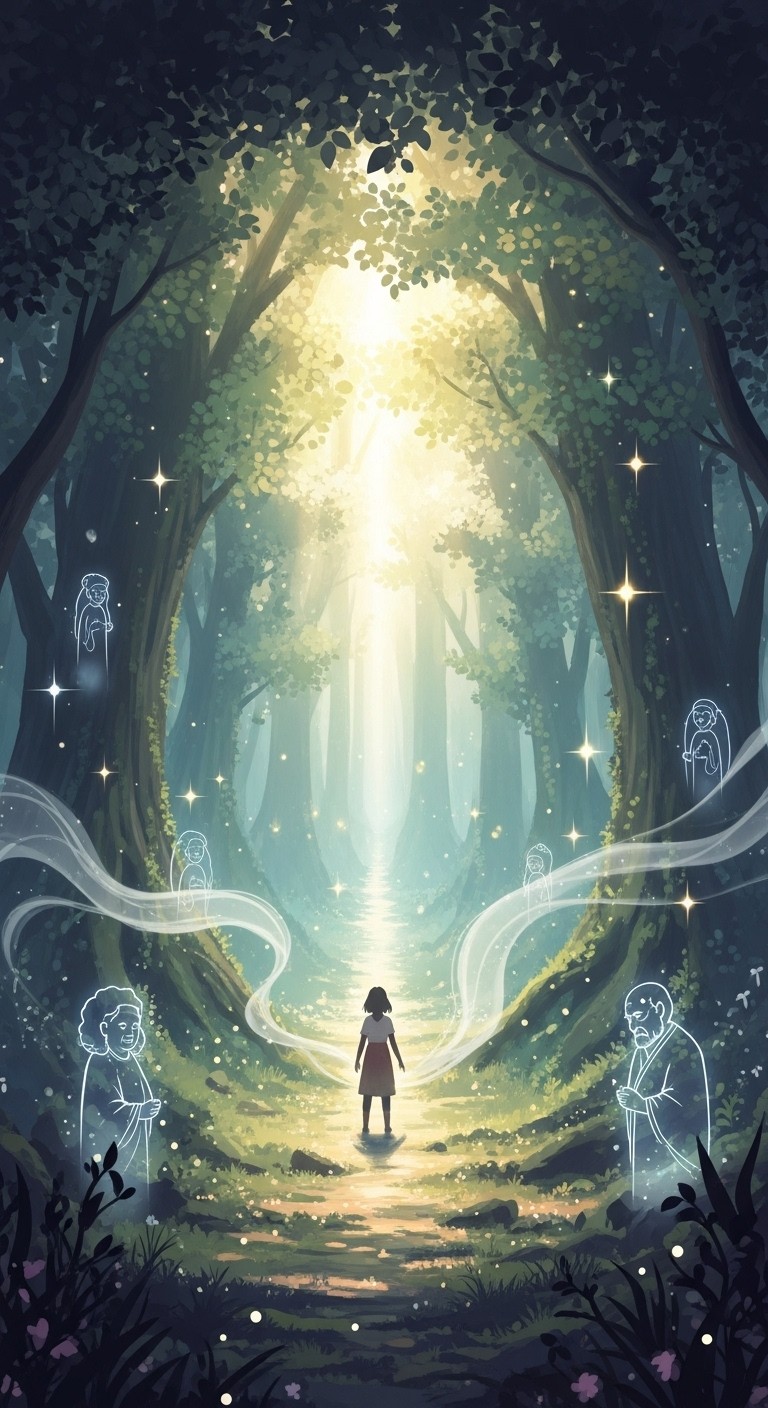 선조의 지혜와 위로를 구하며 새로운 길을 찾는 꿈 - 길몽