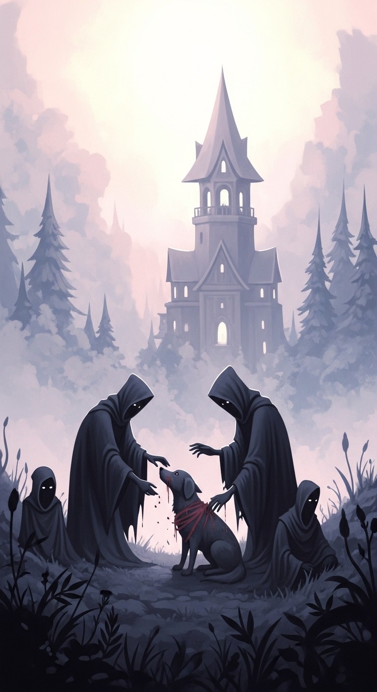 부모가 개를 해치는 꿈: 경계와 불신의 그림자 - 흉몽