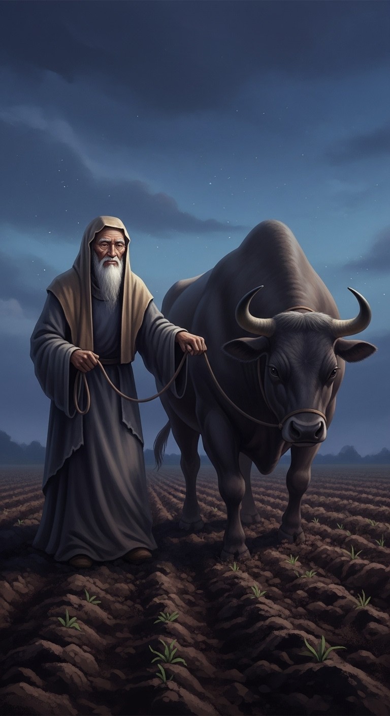 조상의 지혜와 소의 끈기로 새 터전을 일구는 꿈 - 흉몽