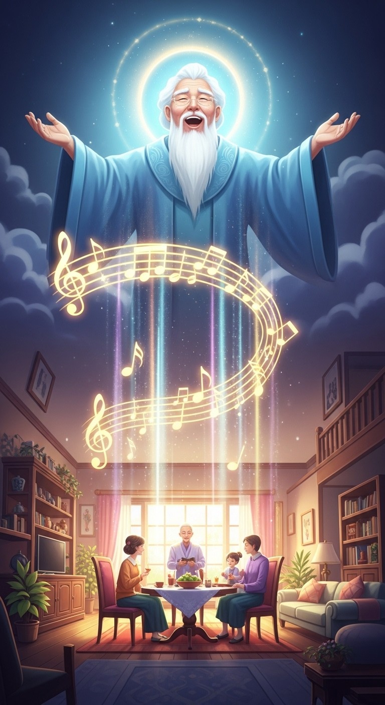 경사를 알리는 조상의 축복가 - 길몽