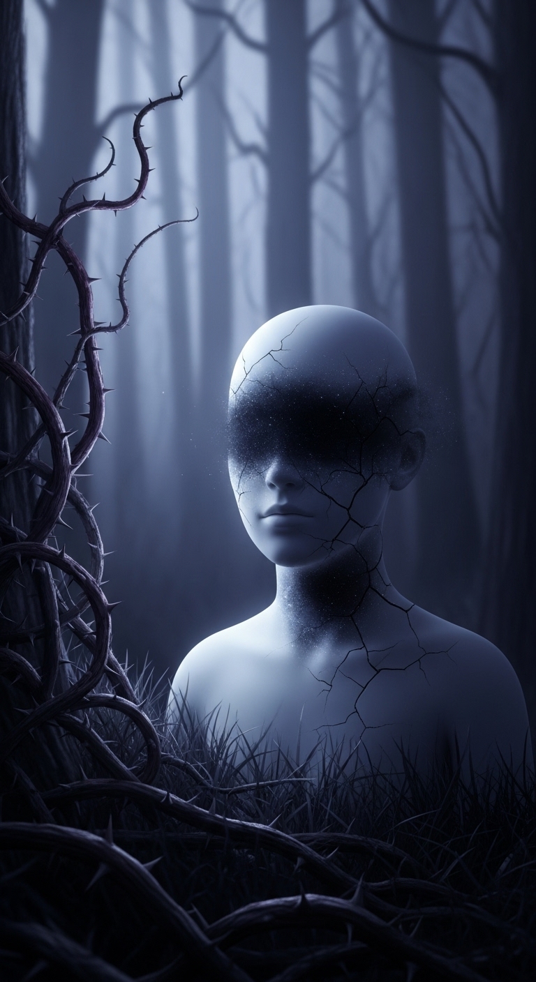 검게 변한 얼굴, 내면의 불안과 대인관계의 그림자 - 흉몽