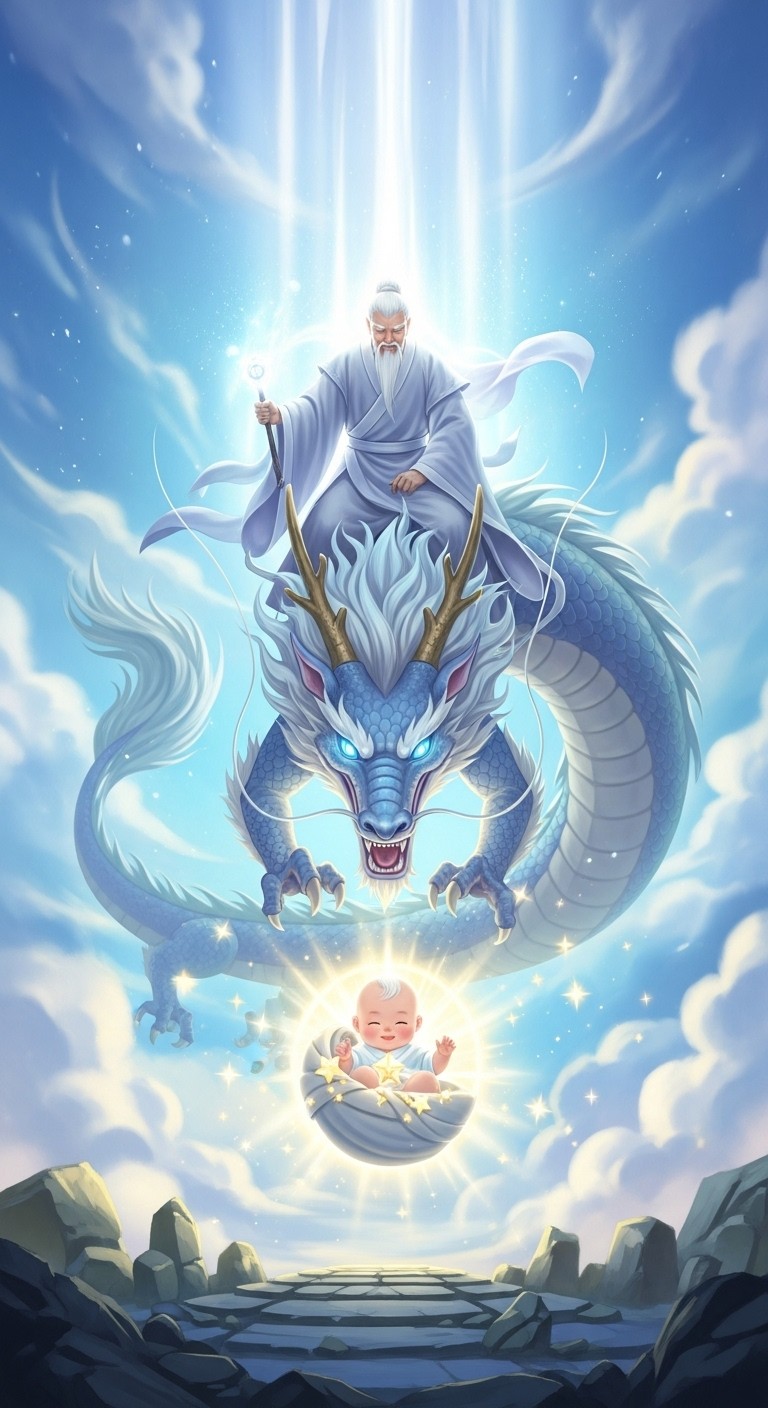 용을 타고 강림한 조상, 영특한 후손으로 다시 태어나다 - 길몽