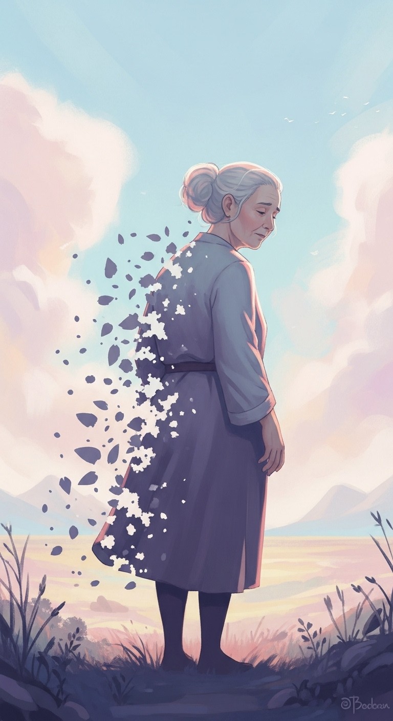 조상이 등을 보이며 외면하는 꿈 - 보통