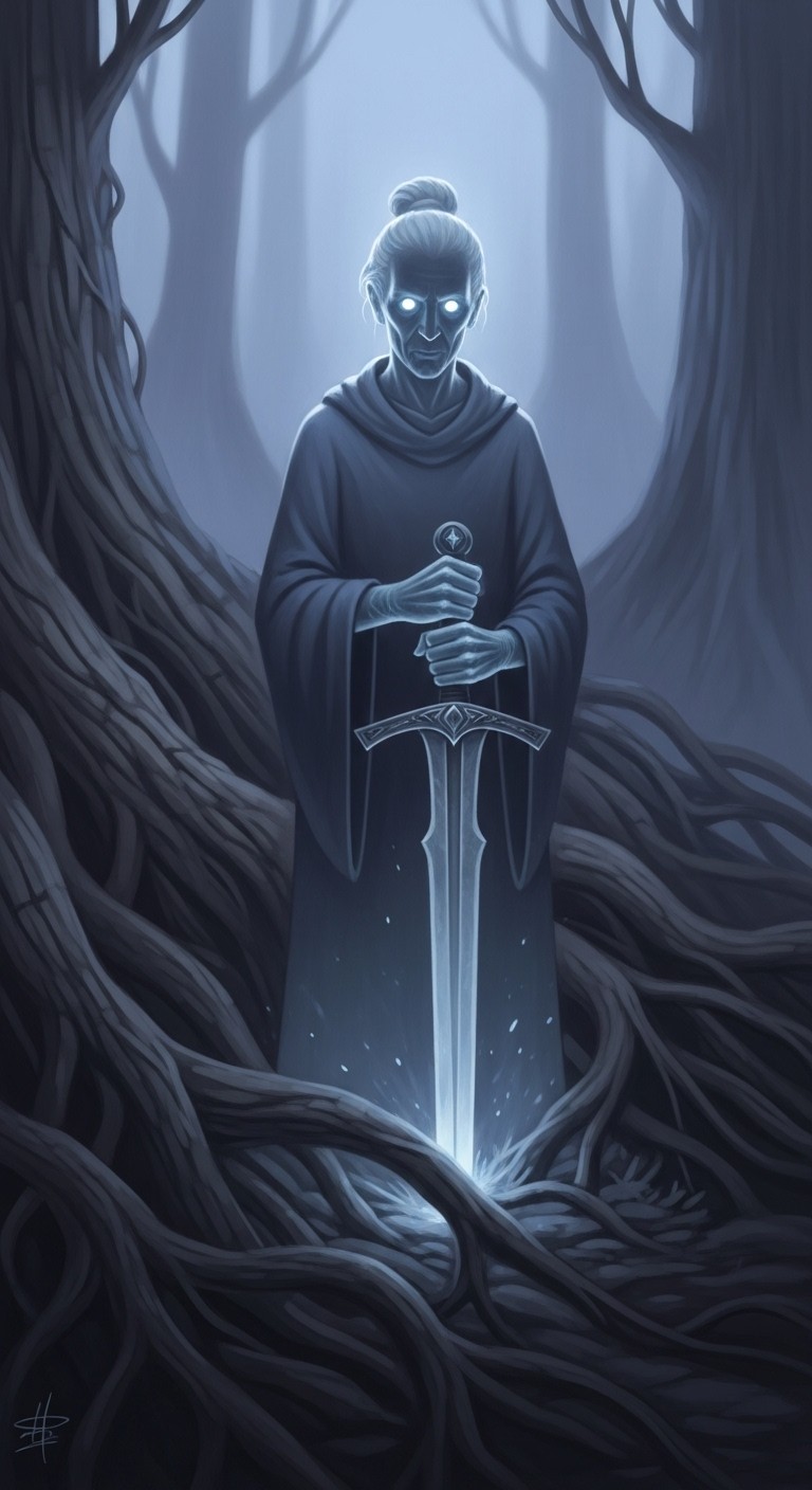 조상이 칼을 들고 나타난 꿈: 다가올 갈등의 전조 - 흉몽