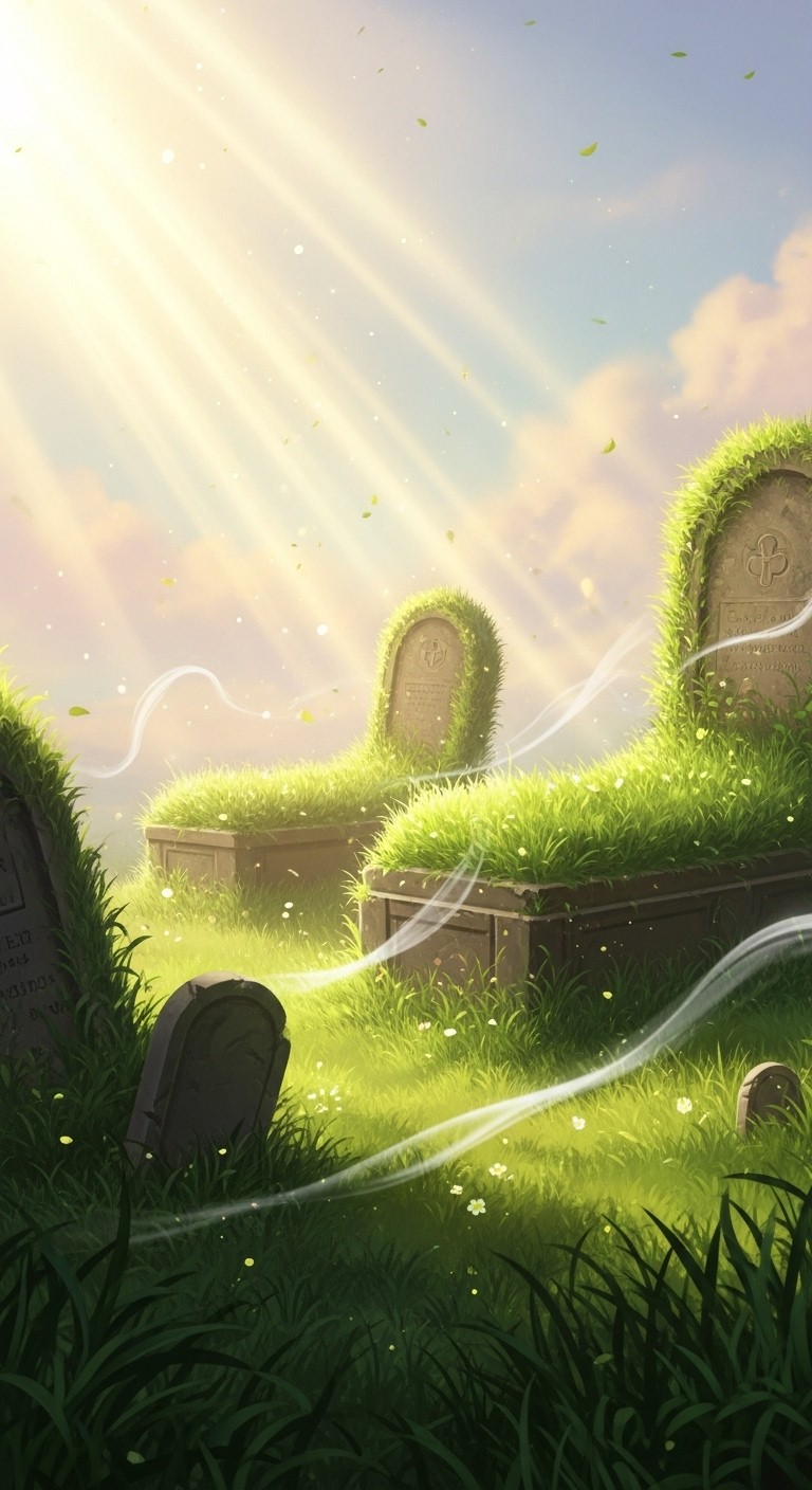 선영에 만발한 생명, 번영의 서곡을 알리다 - 길몽