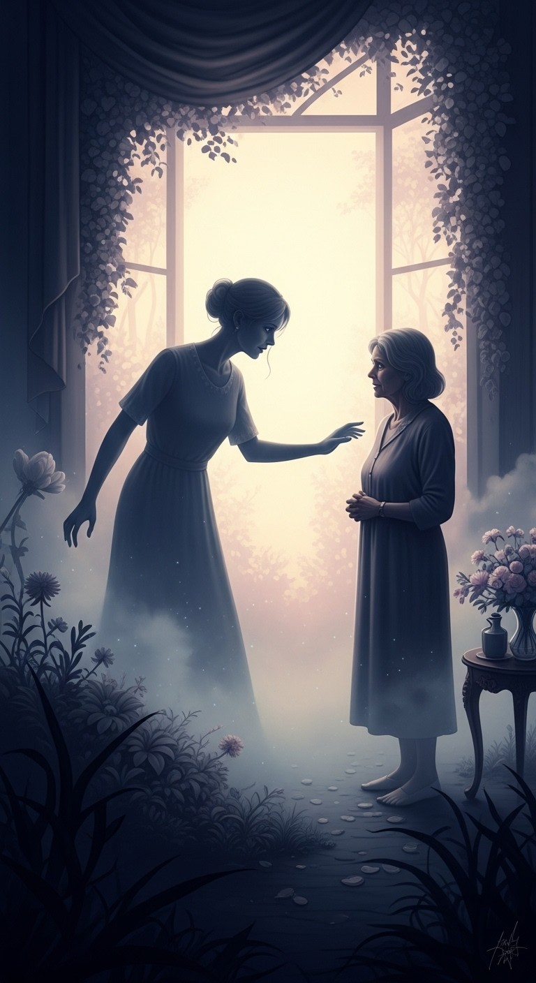 떠난 이모의 그림자: 어머니 건강을 묻는 꿈 - 흉몽