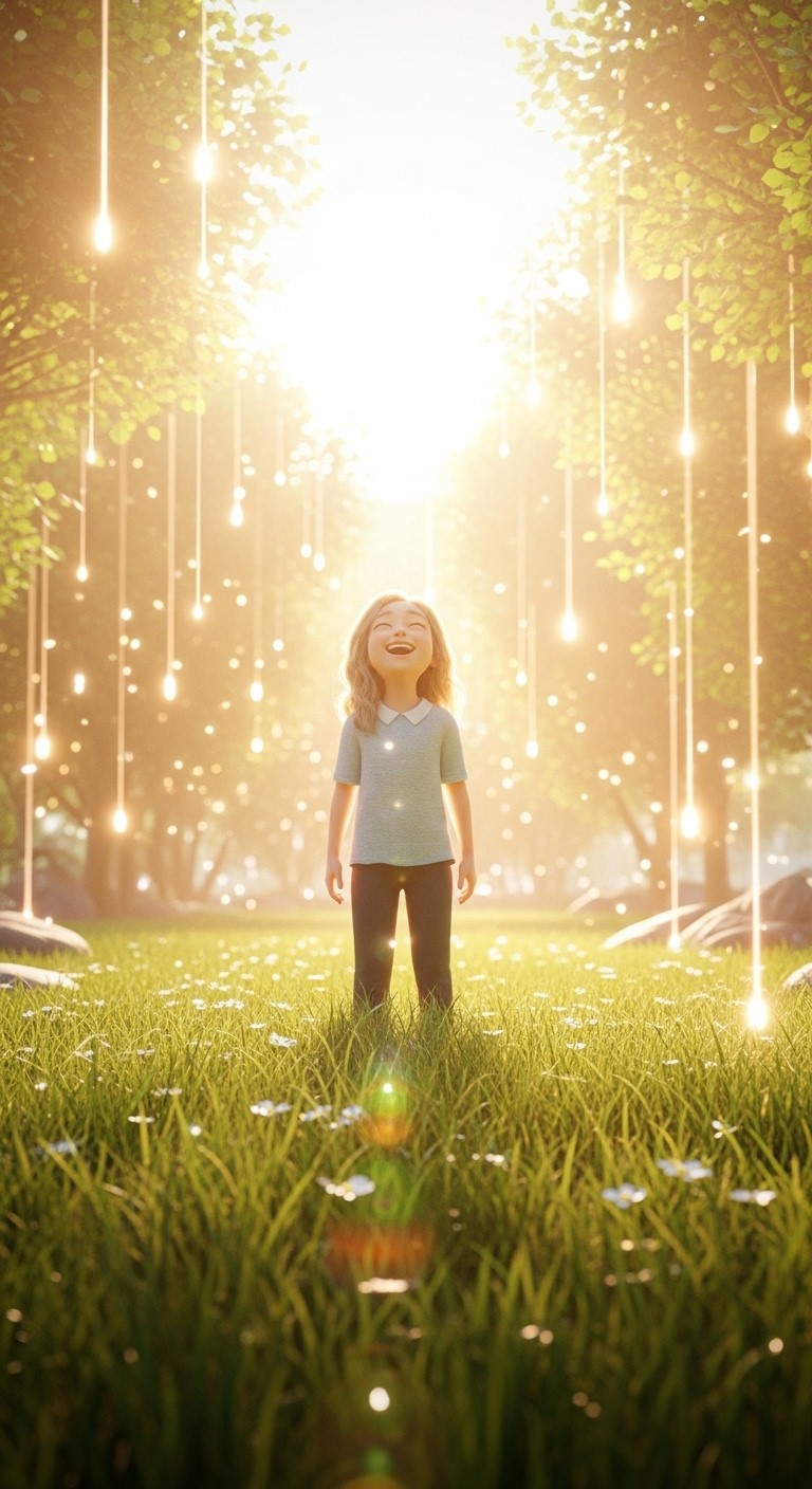 사촌의 환한 웃음, 길운을 알리는 꿈 - 길몽