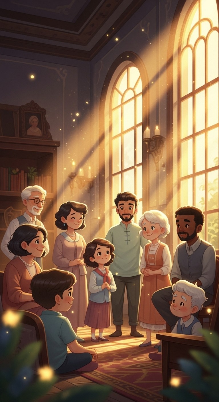 화목하게 어울리는 친척들, 집안 경사를 예고하는 꿈 - 길몽