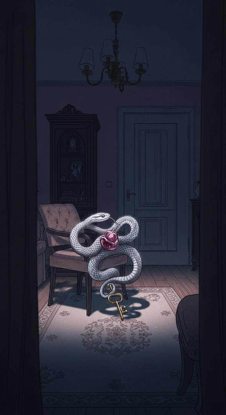 친척 집에서 마주친 뱀: 익숙한 관계 속 숨겨진 유혹의 그림자 - 흉몽