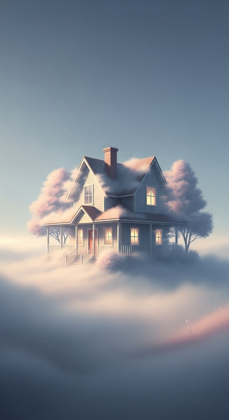 예상치 못한 관계의 단절과 환경의 변화를 암시하는, 친척의 집이 사라지는 꿈 - 보통