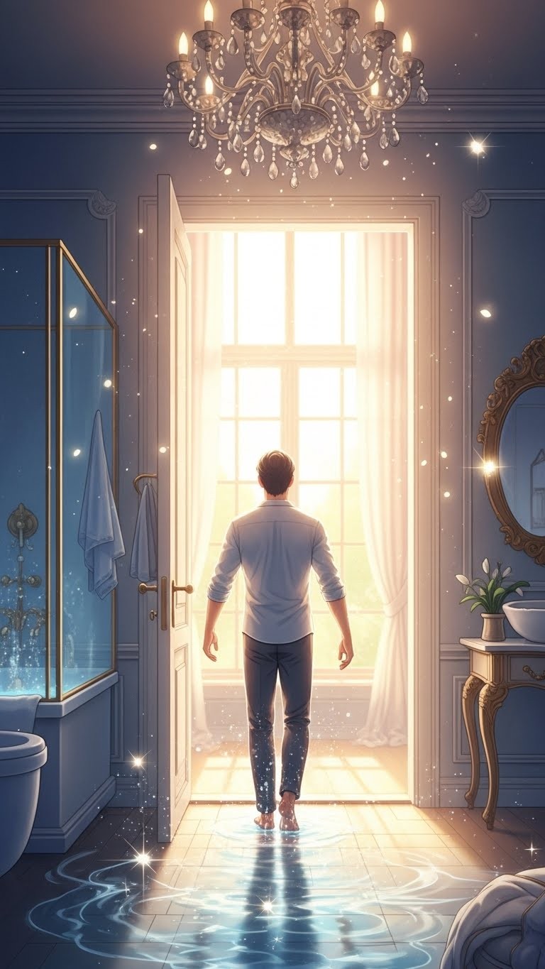 화장실에서 나온 남편, 모든 문제의 해소를 알리는 꿈 - 길몽