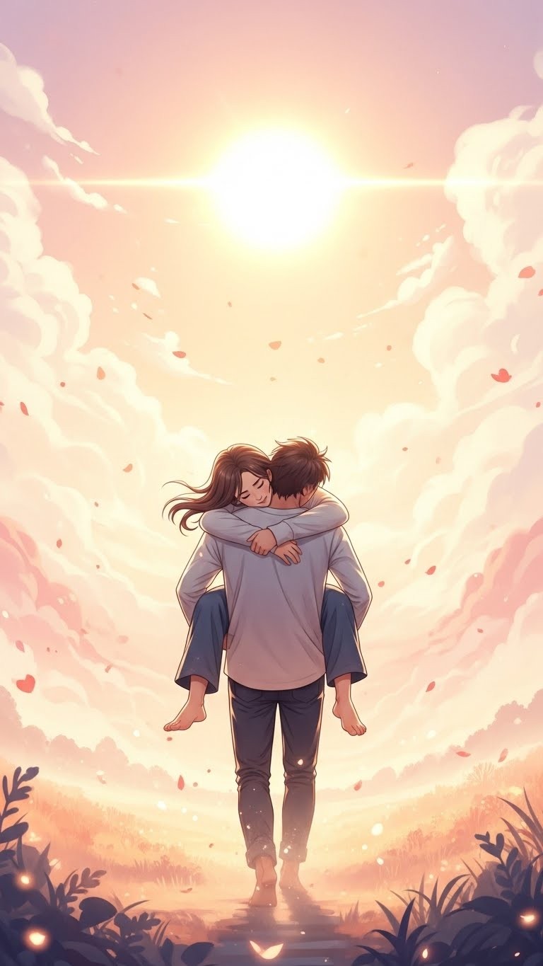 아내를 업고 묵묵히 걷는, 사랑과 책임의 꿈 - 길몽