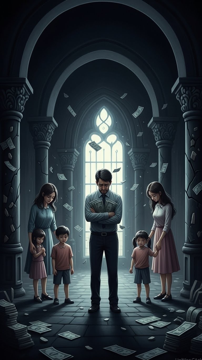 가족의 눈물이 예고하는 재정적 위기 꿈 - 흉몽